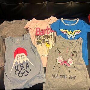 Girls 5 Shirt Bundle